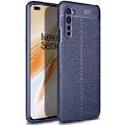 For OnePlus Nord Litchi Texture TPU Shockproof Case(Navy Blue) - 1