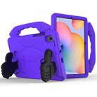 For Samsung Galaxy Tab S6 Lite / P610 Thumb Bracket EVA Shockproof Tablet Case(Purple) - 1