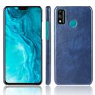 For Huawei Honor 9X Lite Shockproof Litchi Texture PC + PU Case(Blue) - 1