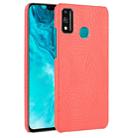 For Huawei Honor 9X Lite Shockproof Crocodile Texture PC + PU Case(Red) - 1