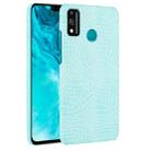 For Huawei Honor 9X Lite Shockproof Crocodile Texture PC + PU Case(Light green) - 1