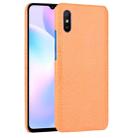 For Xiaomi Redmi 9A Shockproof Crocodile Texture PC + PU Case(Orange) - 1