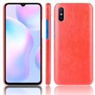 For Xiaomi Redmi 9A Shockproof Litchi Texture PC + PU Case(Red) - 1