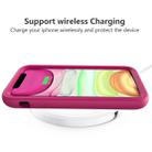 For iPhone 11 Pro Max Wave Pattern 3 in 1 Silicone+PC Shockproof Protective Case(Hot Pink) - 6