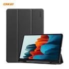 ENKAY ENK-8011 PU Leather + TPU Smart Case with Pen Slot for Samsung Galaxy Tab S8 / Galaxy Tab S7 11.0 T870 / T875(Black) - 1