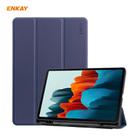 ENKAY ENK-8011 PU Leather + TPU Smart Case with Pen Slot for Samsung Galaxy Tab S8 / Galaxy Tab S7 11.0 T870 / T875(Dark Blue) - 1