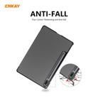 ENKAY ENK-8010 PU Leather + Plastic Smart Case with Three-folding Holder for Samsung Galaxy Tab S8 / Galaxy Tab S7 11.0 T870 / T875(Grey) - 2