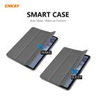 ENKAY ENK-8010 PU Leather + Plastic Smart Case with Three-folding Holder for Samsung Galaxy Tab S8 / Galaxy Tab S7 11.0 T870 / T875(Grey) - 3
