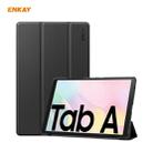 ENKAY ENK-8009 For Samsung Galaxy Tab A7 10.4 T500 / T505 2020 / 2022 PU Leather + Plastic Smart Case with Three-folding Holder(Black) - 1