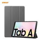 ENKAY ENK-8009 For Samsung Galaxy Tab A7 10.4 T500 / T505 2020 / 2022 PU Leather + Plastic Smart Case with Three-folding Holder(Grey) - 1