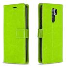 For Xiaomi Redmi 9 Crazy Horse Texture Horizontal Flip Leather Case with Holder & Card Slots & Wallet & Photo Frame(Green) - 1
