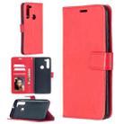 For Motorola Moto G8 Crazy Horse Texture Horizontal Flip Leather Case with Holder & Card Slots & Wallet & Photo Frame(Red) - 2