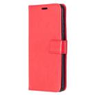 For Motorola Moto G8 Crazy Horse Texture Horizontal Flip Leather Case with Holder & Card Slots & Wallet & Photo Frame(Red) - 3