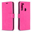 For Motorola Moto G8 Crazy Horse Texture Horizontal Flip Leather Case with Holder & Card Slots & Wallet & Photo Frame(Rose) - 1