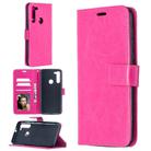 For Motorola Moto G8 Crazy Horse Texture Horizontal Flip Leather Case with Holder & Card Slots & Wallet & Photo Frame(Rose) - 2