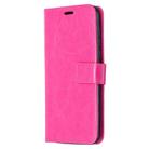 For Motorola Moto G8 Crazy Horse Texture Horizontal Flip Leather Case with Holder & Card Slots & Wallet & Photo Frame(Rose) - 3