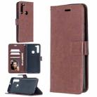 For Motorola Moto G8 Crazy Horse Texture Horizontal Flip Leather Case with Holder & Card Slots & Wallet & Photo Frame(Brown) - 2