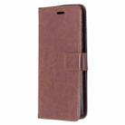 For Motorola Moto G8 Crazy Horse Texture Horizontal Flip Leather Case with Holder & Card Slots & Wallet & Photo Frame(Brown) - 3