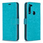 For Motorola Moto G8 Crazy Horse Texture Horizontal Flip Leather Case with Holder & Card Slots & Wallet & Photo Frame(Blue) - 1