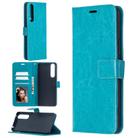 For Sony Xperia 1 II Crazy Horse Texture Horizontal Flip Leather Case with Holder & Card Slots & Wallet & Photo Frame(Blue) - 2