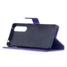 For Sony Xperia 1 II Crazy Horse Texture Horizontal Flip Leather Case with Holder & Card Slots & Wallet & Photo Frame(Purple) - 4