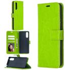 For Sony Xperia 10 II Crazy Horse Texture Horizontal Flip Leather Case with Holder & Card Slots & Wallet & Photo Frame(Green) - 2