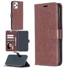 For iPhone 12 Pro Max Crazy Horse Texture Horizontal Flip Leather Case with Holder & Card Slots & Wallet & Photo Frame(Brown) - 1