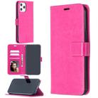 For iPhone 12 Pro Max Crazy Horse Texture Horizontal Flip Leather Case with Holder & Card Slots & Wallet & Photo Frame(Rose Red) - 1