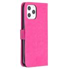 For iPhone 12 Pro Max Crazy Horse Texture Horizontal Flip Leather Case with Holder & Card Slots & Wallet & Photo Frame(Rose Red) - 3