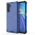 For OPPO Realme 6 Shockproof Honeycomb PC + TPU Case(Blue) - 1