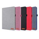 For Samsung Galaxy Tab S8 / Galaxy Tab S7 T870/T875 Horizontal Flip TPU + Fabric PU Leather Protective Case with Card Slots & Holder(Red) - 9