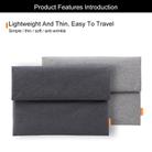 POFOKO Cloth Pattern Laptop Liner Bag Canvas Business Waterproof Computer Bag Briefcase, Size:15-15.4-15.6 inch(Black) - 2