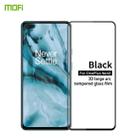 For OnePlus Nord MOFI 9H 3D Explosion-proof Curved Screen Tempered Glass Film(Black) - 1