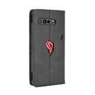 For Asus ROG Phone 3 ZS661KS  Magnetic Buckle Retro Crazy Horse Texture Horizontal Flip Leather Case  , with Holder & Card Slots & Photo Frame(Black) - 3