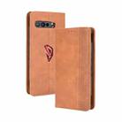 For Asus ROG Phone 3 ZS661KS  Magnetic Buckle Retro Crazy Horse Texture Horizontal Flip Leather Case  , with Holder & Card Slots & Photo Frame(Brown) - 1