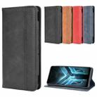 For Asus ROG Phone 3 ZS661KS  Magnetic Buckle Retro Crazy Horse Texture Horizontal Flip Leather Case  , with Holder & Card Slots & Photo Frame(Brown) - 2