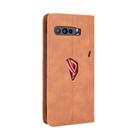 For Asus ROG Phone 3 ZS661KS  Magnetic Buckle Retro Crazy Horse Texture Horizontal Flip Leather Case  , with Holder & Card Slots & Photo Frame(Brown) - 3