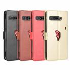 For Asus ROG Phone 3 ZS661KS Retro Crazy Horse Texture Horizontal Flip Leather Case , with Holder & Card Slots & Photo Frame(Gold) - 9
