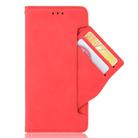 For Asus ROG Phone 3 ZS661KS Wallet Style Skin Feel Calf Pattern Leather Case ，with Separate Card Slot(Red) - 1
