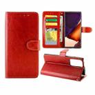 For Samsung Galaxy Note20 Ultra 5G Crazy Horse Texture Leather Horizontal Flip Protective Case with Holder & Card Slots & Wallet & Photo Frame(Brown) - 1