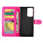 For Samsung Galaxy Note20 Ultra 5G Crazy Horse Texture Leather Horizontal Flip Protective Case with Holder & Card Slots & Wallet & Photo Frame(Magenta) - 3