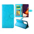 For Samsung Galaxy Note20 Ultra 5G Crazy Horse Texture Leather Horizontal Flip Protective Case with Holder & Card Slots & Wallet & Photo Frame(baby Blue) - 1