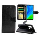 For Huawei P Smart(2020) Crazy Horse Texture Leather Horizontal Flip Protective Case with Holder & Card Slots & Wallet & Photo Frame(Black) - 1