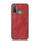For Huawei P smart 2020/Nova Lite 3+ Shockproof Sewing Cow Pattern Skin PC + PU + TPU Case(Red) - 2