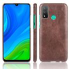 For Huawei P Smart 2020/Nova Lite 3+ Shockproof Litchi Texture PC + PU Case(Brown) - 1