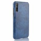 For Huawei P Smart S Shockproof Litchi Texture PC + PU Case(Blue) - 3