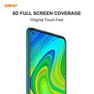ForRedmi 10X 4G / Redmi Note 9 ENKAY Hat-Prince 0.26mm 9H 6D Curved Full Screen Eye Protection Green Film Tempered Glass Protector - 6