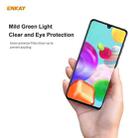 For Samsung Galaxy A41 ENKAY Hat-Prince 0.26mm 9H 6D Curved Full Screen Eye Protection Green Film Tempered Glass Protector - 1