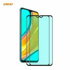 For Xiaomi Redmi Note 8 Pro 2 PCS ENKAY Hat-Prince 0.26mm 9H 6D Curved Full Screen Eye Protection Green Film Tempered Glass Protector - 1