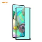 For Samsung Galaxy A71 2 PCS ENKAY Hat-Prince 0.26mm 9H 6D Curved Full Screen Eye Protection Green Film Tempered Glass Protector - 1